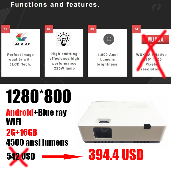 5000 ansi lumens projector